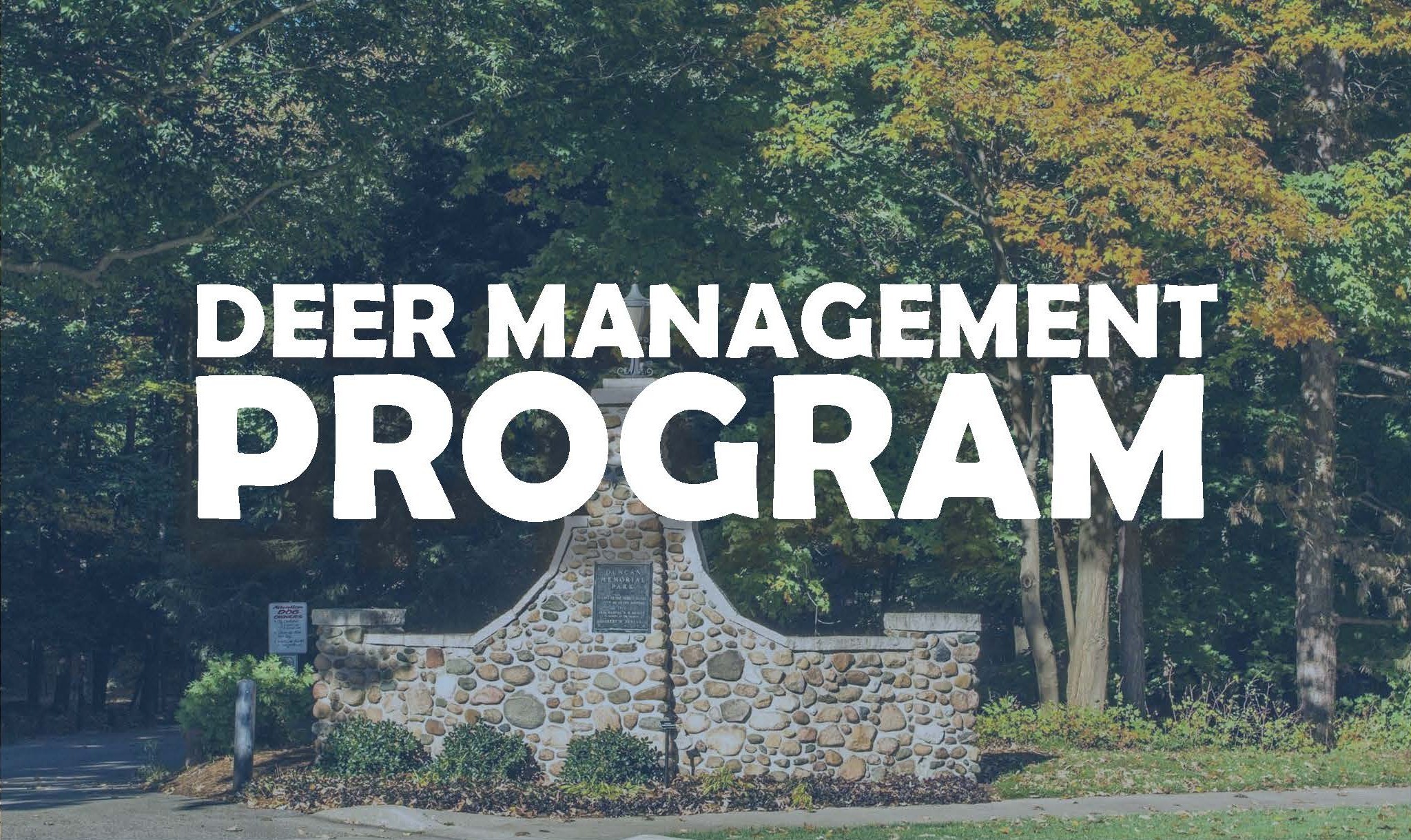 Deer Management Program