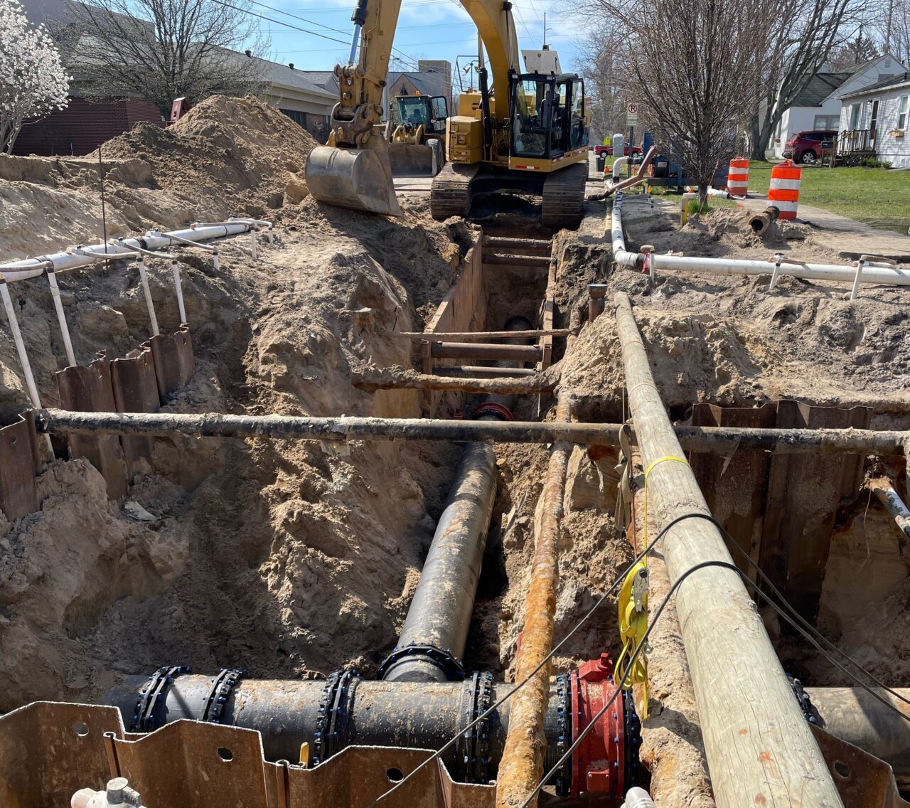 Exposed Water Main